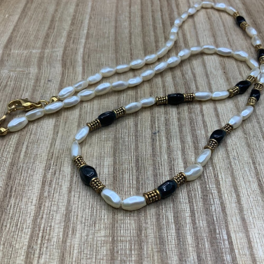 Napier Vintage Fresh Water Beaded Necklace